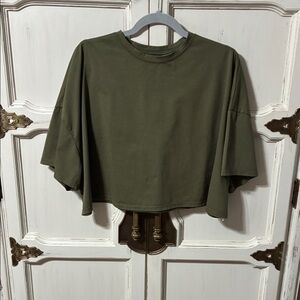 SHEIN Army Green Crop Top